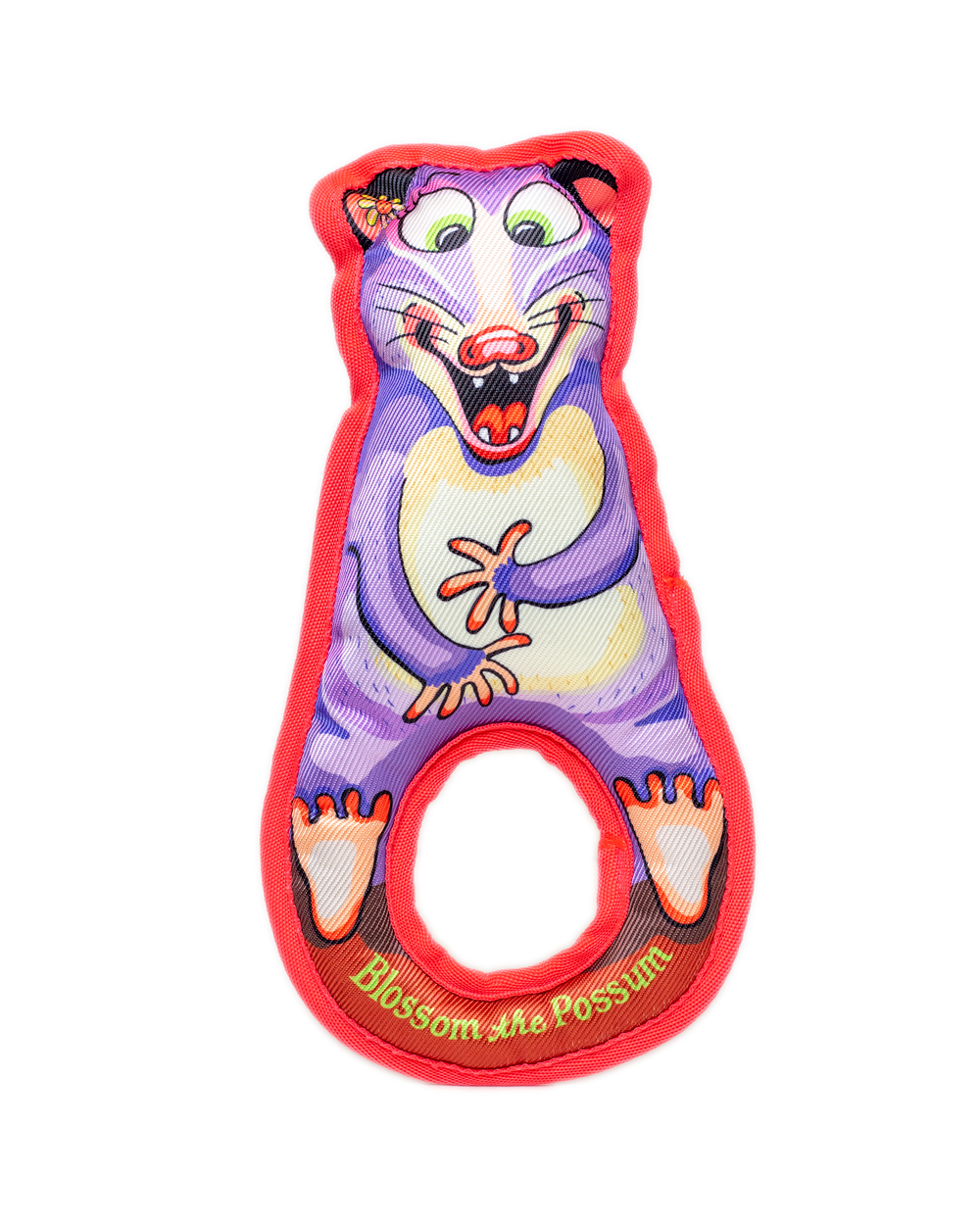 FUZZU Grab Nabbers Blossom the Possum Dog Toy