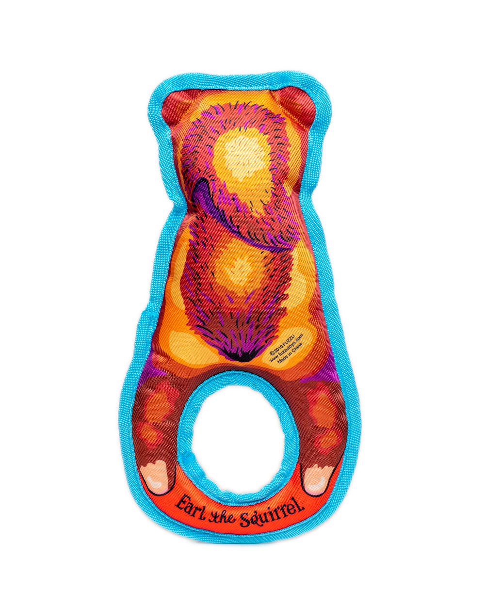 FUZZU Grab Nabbers Earl the Squirrel Dog Toy