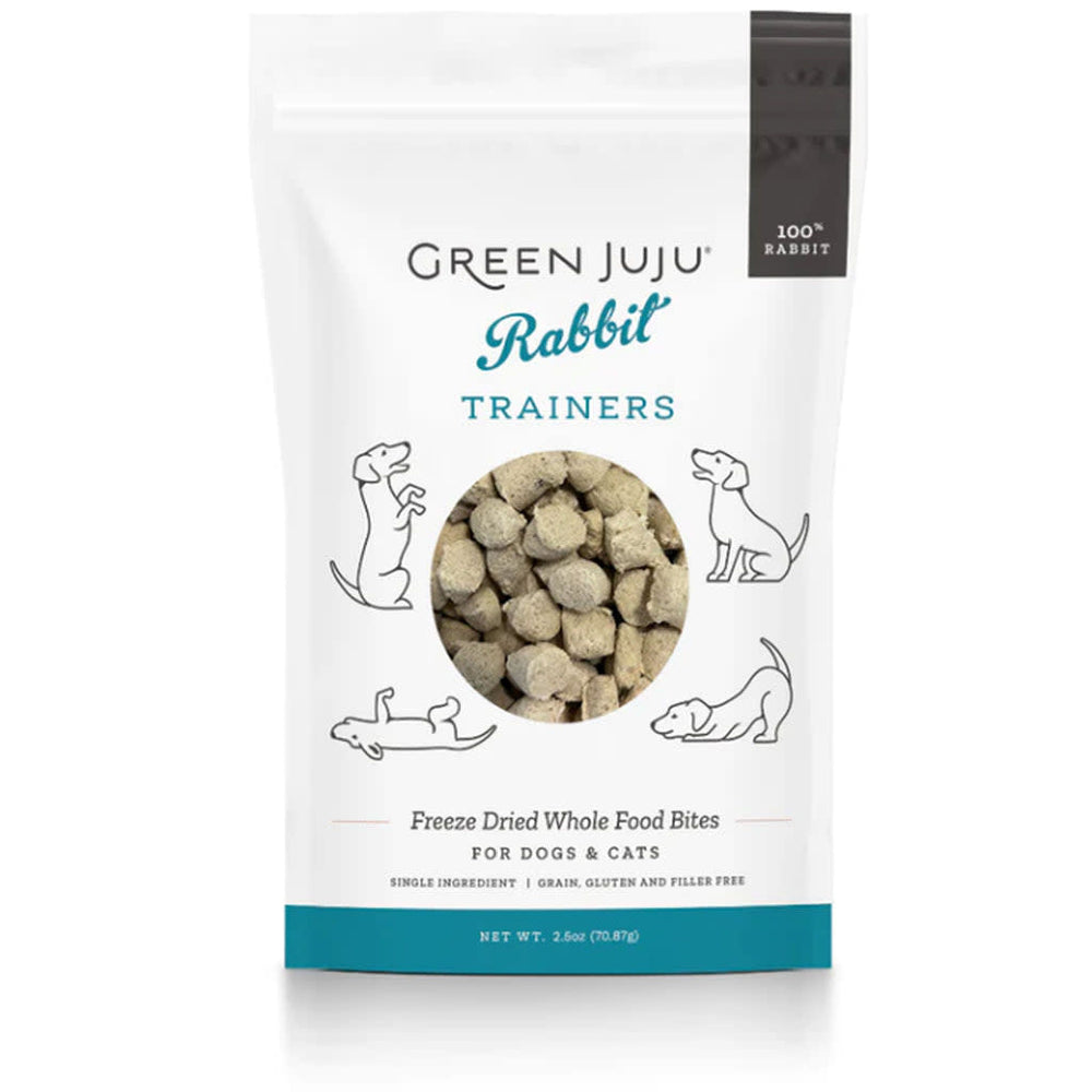 GREEN JUJU Dog Treat Training Rabbit 2.5OZ