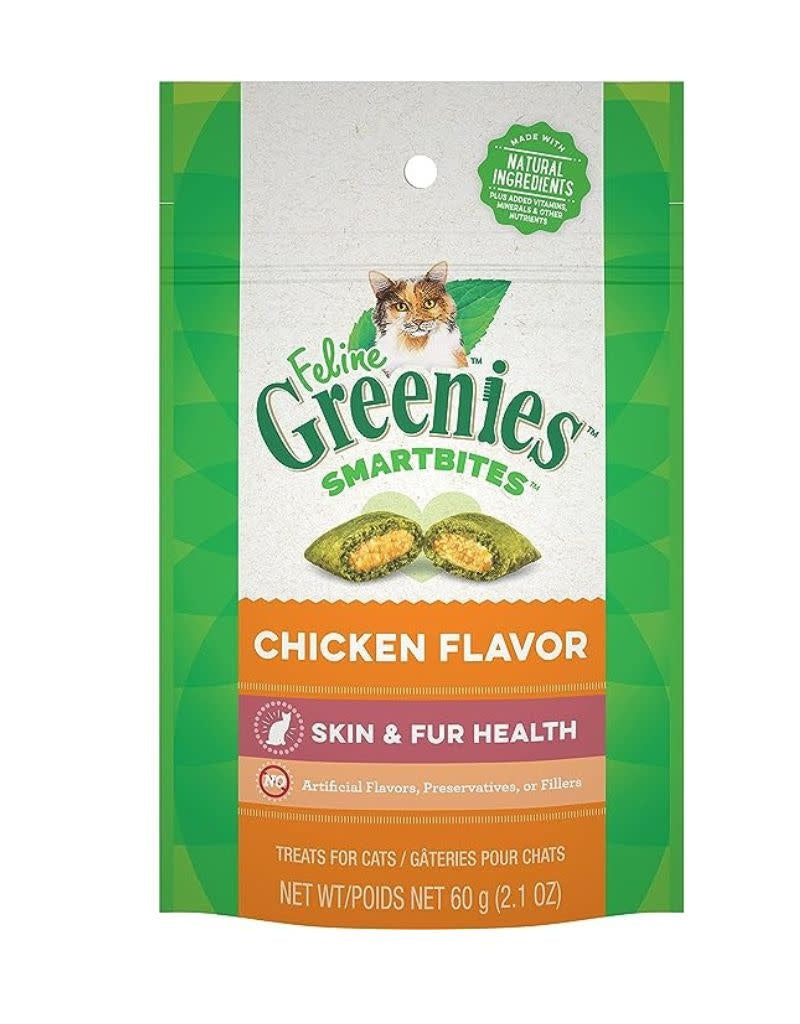GREENIES Cat Smartbites Skin & Fur Chicken 2.1OZ