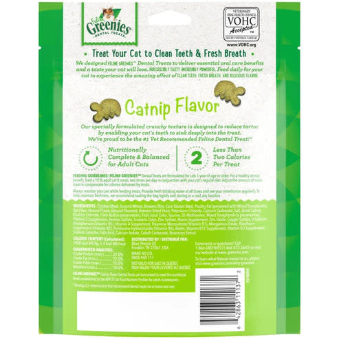 GREENIES Feline Catnip Formula Dental Treats