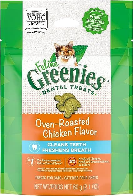 GREENIES Feline Chicken Formula Dental Treats