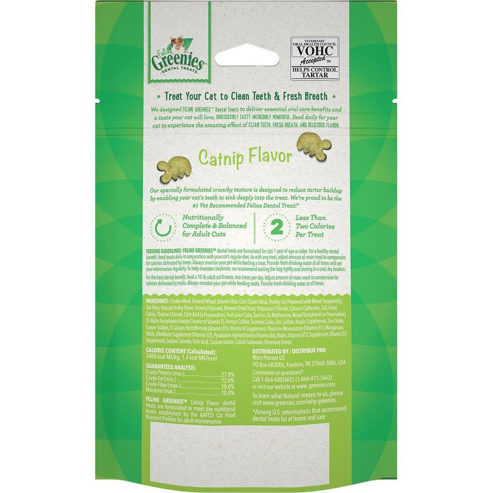 GREENIES Feline Catnip Formula Dental Treats