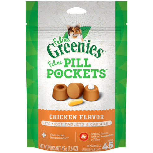 GREENIES Pill Pockets for Cats Chicken 1.6oz