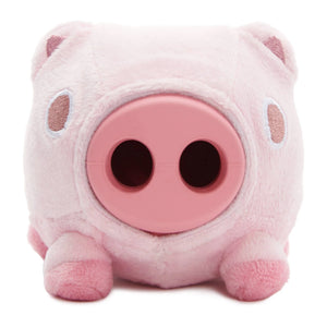 BARK Super Chewer Hambone Pig Pink Rubber Dog Toy Medium