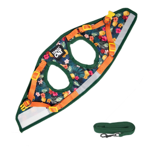 TRAVEL CAT Leash & Harness Set Hawaiian Shirt