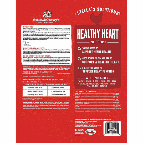STELLA'S SOLUTIONS Heart Support Cage-Free Chicken Dinner Morsels for Dogs 13oz