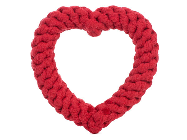 GOOD KARMA Red Heart Rope Toy