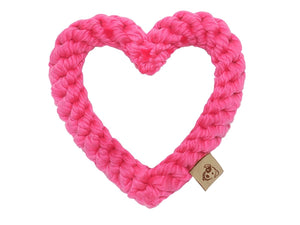 GOOD KARMA Pink Heart Rope Toy