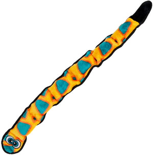 OUTWARD HOUND Invincible Snake Dog Toy Orange