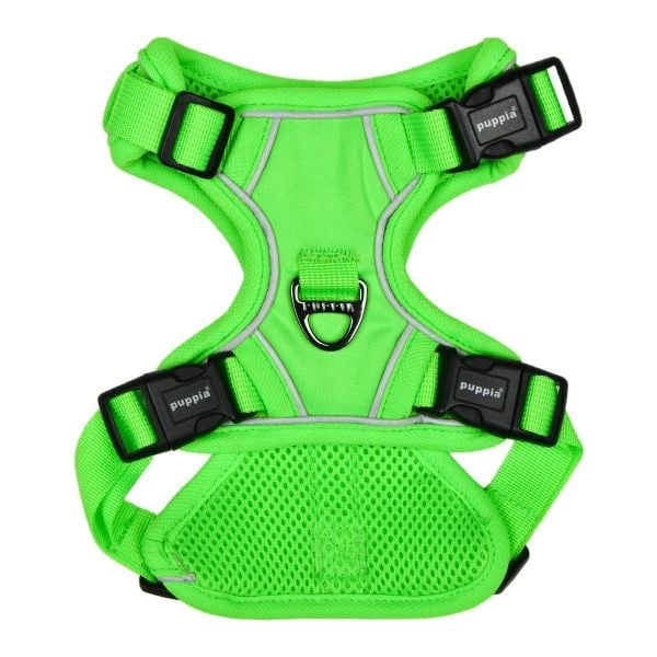 PUPPIA Neon Harness H Green