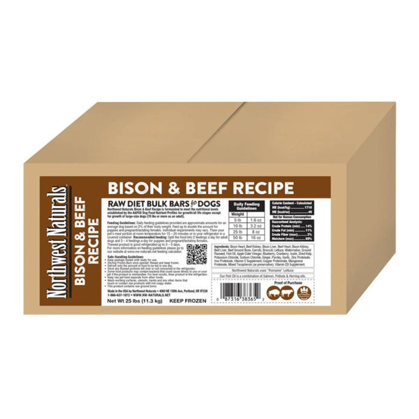 NORTHWEST NATURALS Frozen Raw Bison & Beef Dog Food
