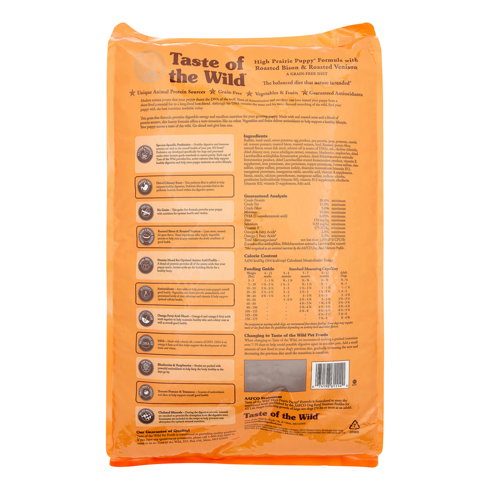TASTE OF THE WILD High Prairie Puppy Grain-Free Dry Dog Food
