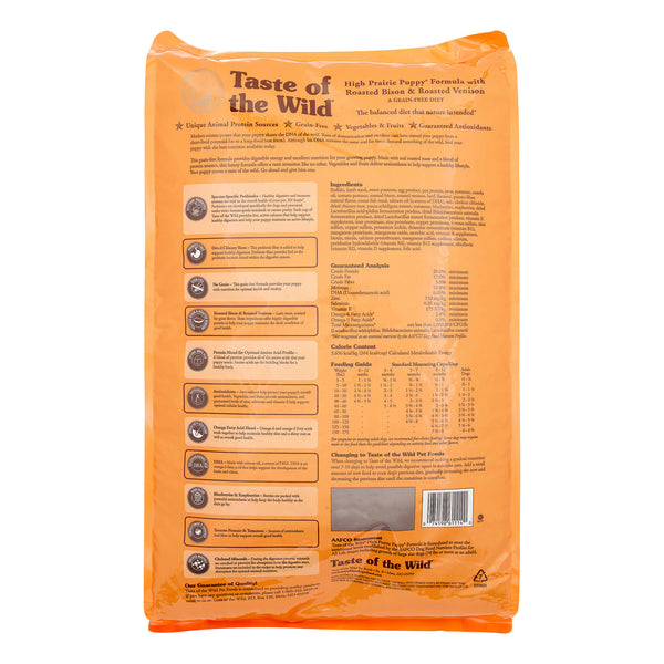 TASTE OF THE WILD High Prairie Puppy Grain-Free Dry Dog Food