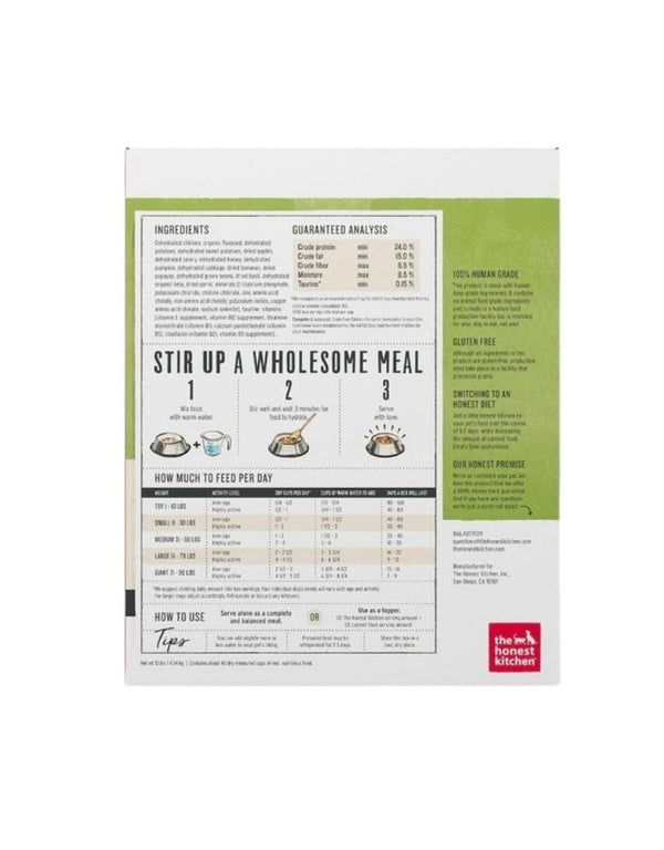 HONEST KITCHEN Chicken Grain-Free Dehydrated Dog Food 10 lb.