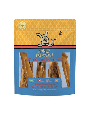 HONEY I'M HOME Buffalo Collagen Strips 5 pack 6 inch