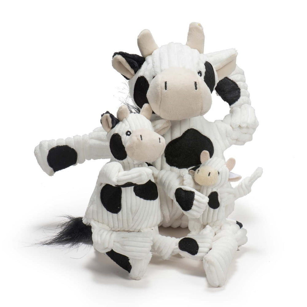 HUGGLEHOUNDS Barnyard Cow Knottie Toy