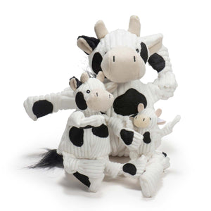 HUGGLEHOUNDS Barnyard Cow Knottie Toy