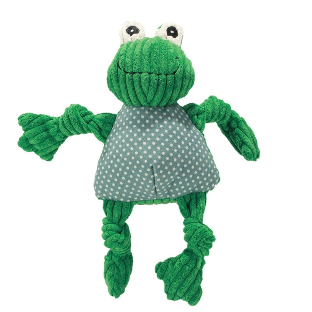 HUGGLEHOUNDS Knottie Frog Dog Toy Large