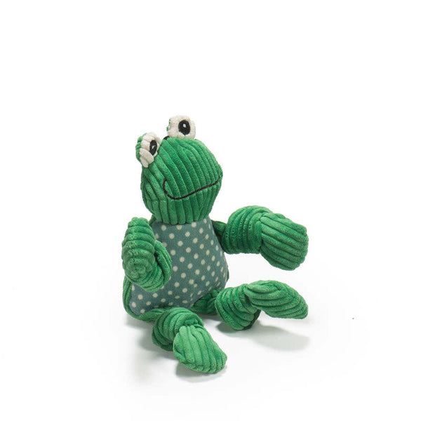 HUGGLEHOUNDS Knottie Frog Dog Toy Small