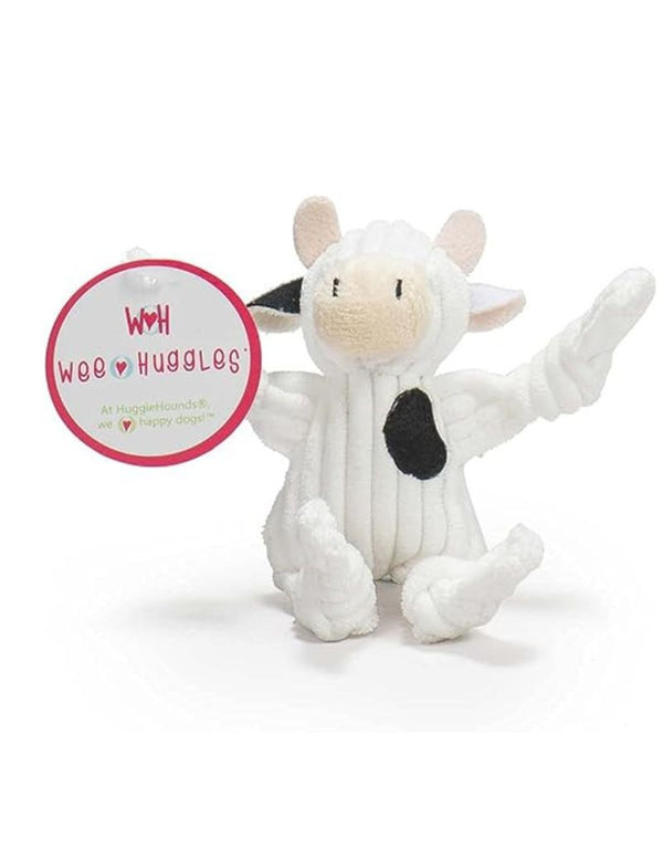HUGGLEHOUNDS Barnyard Cow Knottie Toy