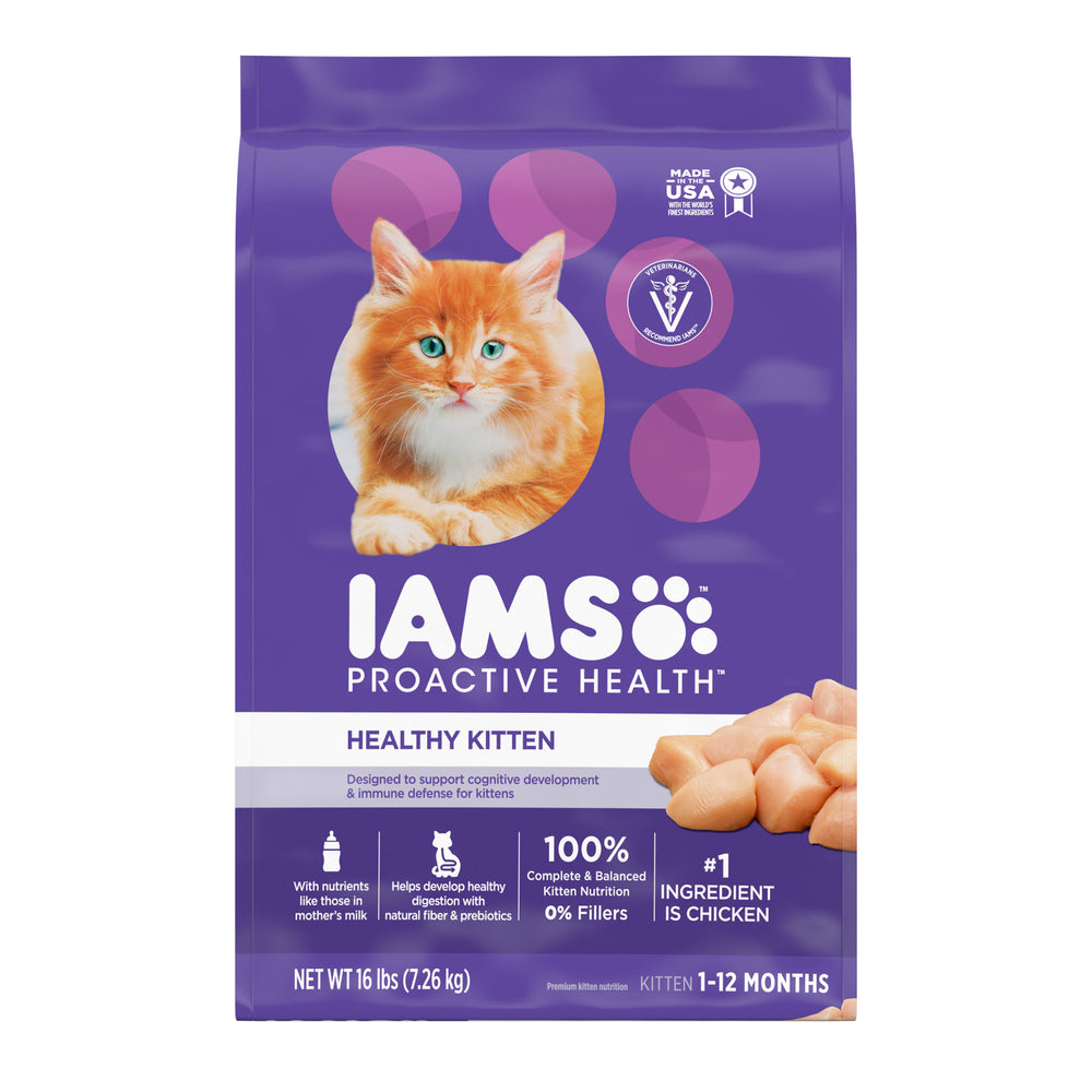 IAMS Proactive Health Playful Kitten Dry Cat Food 16lb.