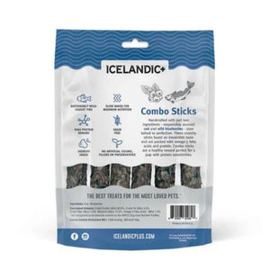 ICELANDIC+ Dog Cod And Blueberry Combo Sticks 2 OZ