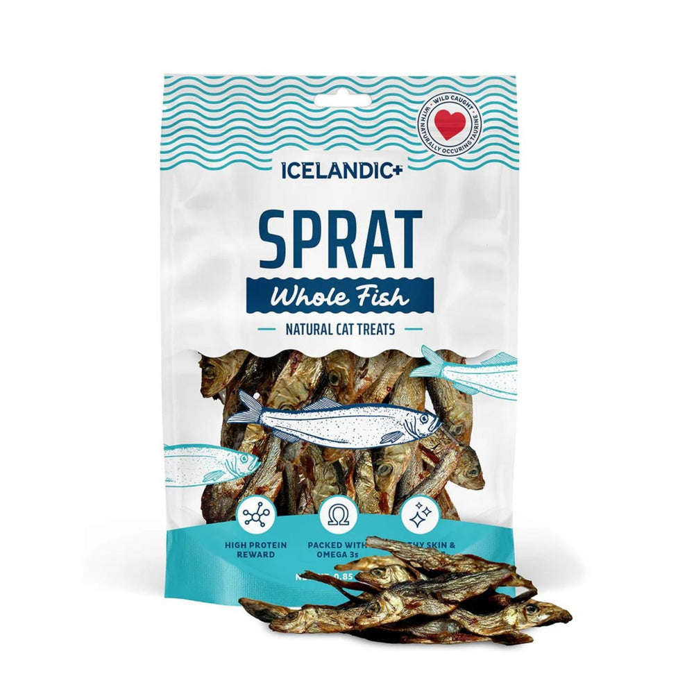 ICELANDIC+ Sprats Whole Fish Cat Treat  .85 OZ