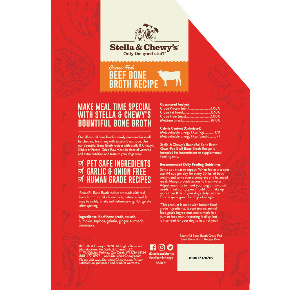 STELLA & CHEWY'S Bountiful Bone Broth Beef 16oz