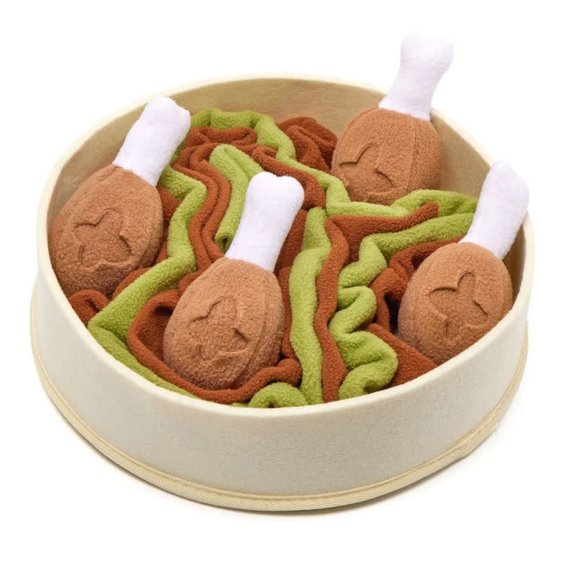 INJOYA Chicken N' Gravy Snuffle Bowl Snuffle Toy
