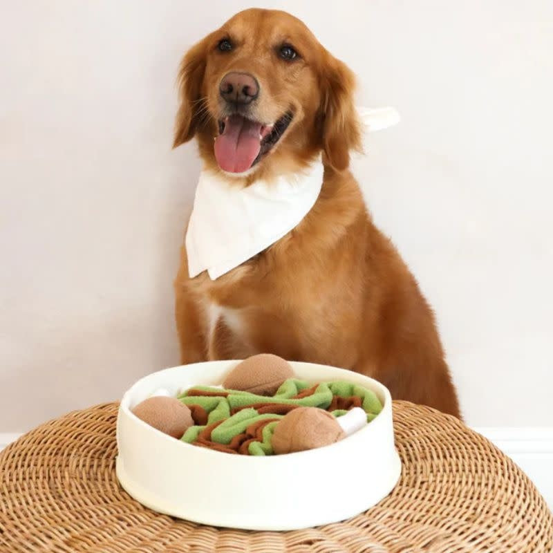 INJOYA Chicken N' Gravy Snuffle Bowl Snuffle Toy