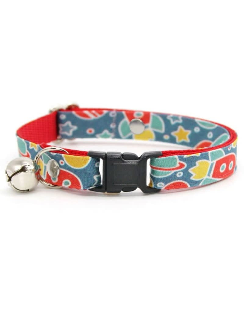 MADE BY CLEO Cat Collar 8-13"  Intergalactic Space