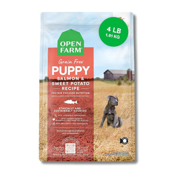 OPEN FARM Grain Free Puppy Salmon & Sweet Potato Dry Dog Food
