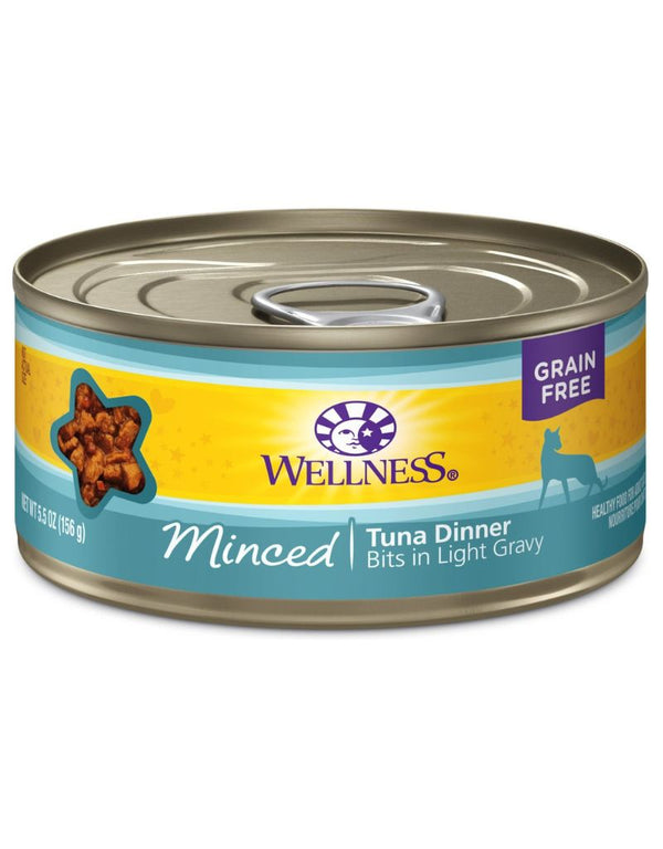 WELLNESS Minced Tuna Canned Cat Food CASE