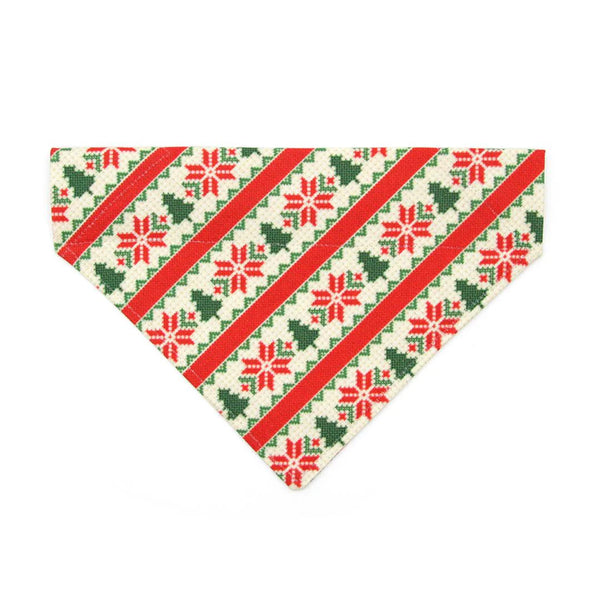 MADE BY CLEO Cat Bandana Fair Isle Christma