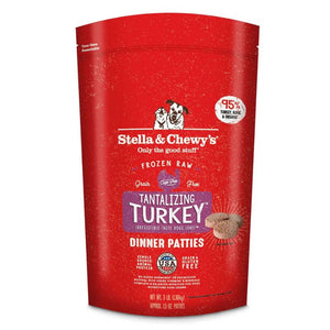 STELLA & CHEWY'S Frozen Dog Food Dinner Patties Tantalizing Turkey