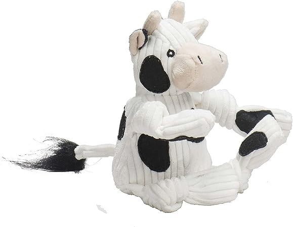 HUGGLEHOUNDS Barnyard Cow Knottie Toy