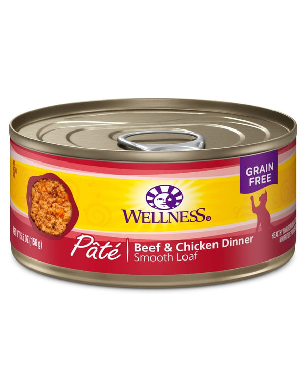 WELLNESS Beef and Chicken Canned Cat Food