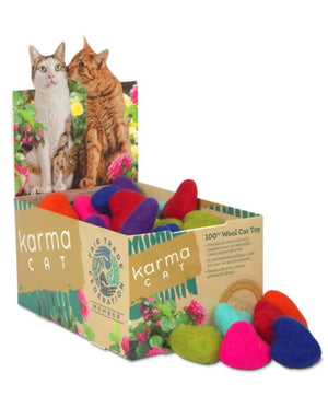 KARMA CAT Felt Hearts Cat Toy