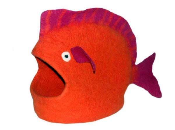KARMA CAT Pet Cave Orange Fish