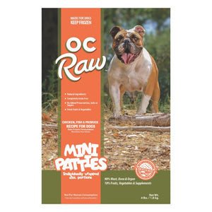 OC RAW Frozen Dog Chicken Fish & Produce Recipe