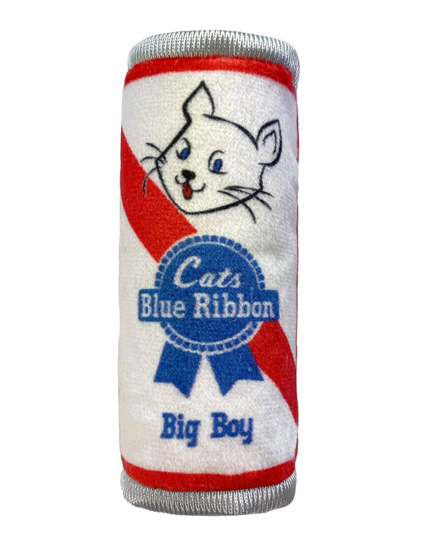 KITTYBELLES Cat Blue Ribbon Plush Cat Toy