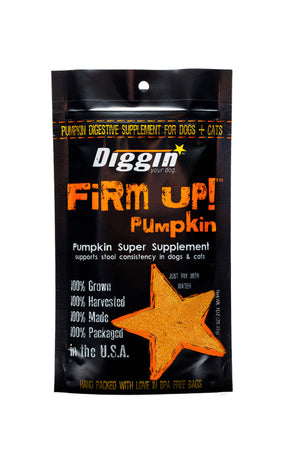 DIGGIN YOUR DOG Firm Up Dehydrated Pumpkin Supplement