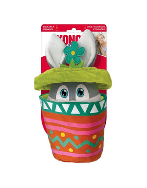 KONG Puzzlements Surprise Flower Pot Dog Toy