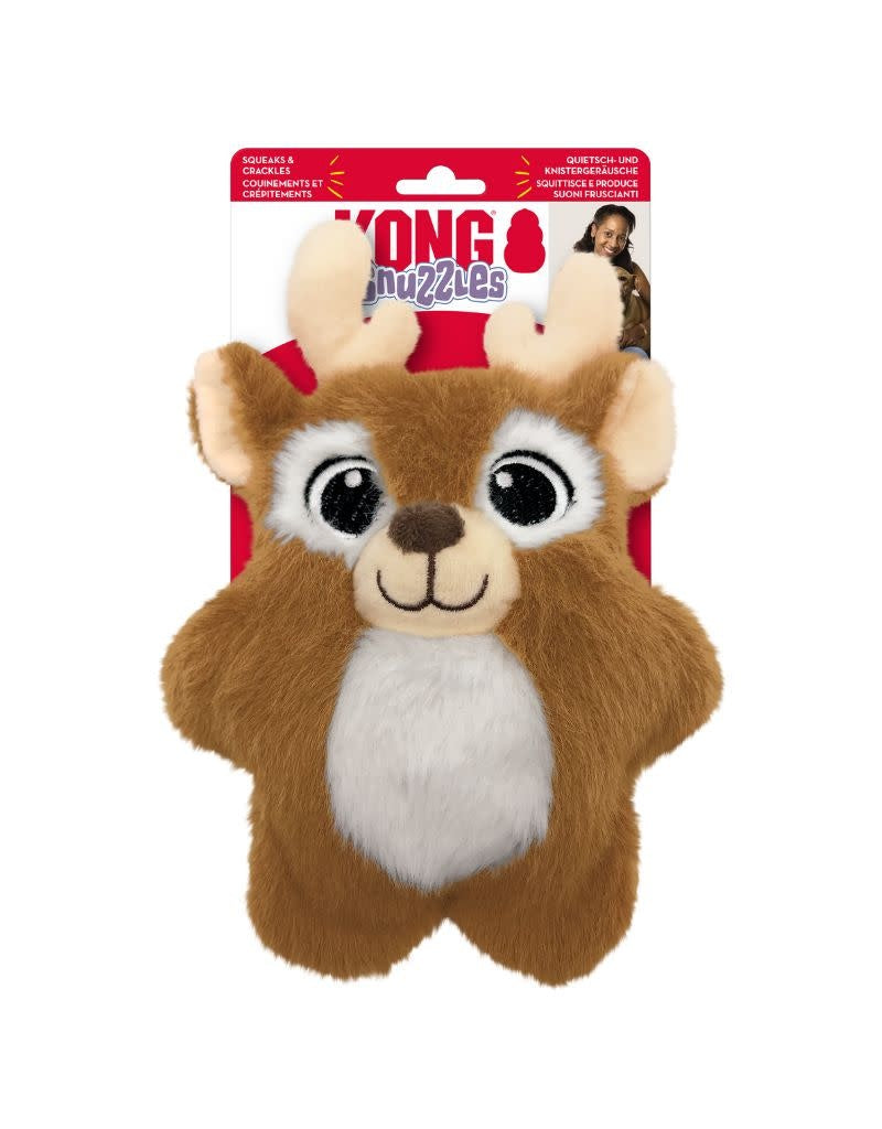KONG Snuzzle Holiday Reindeer  Dog Toy