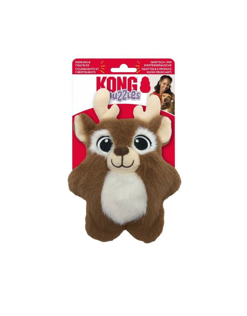 KONG Snuzzle Holiday Reindeer  Dog Toy