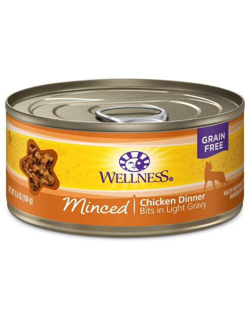 WELLNESS Minced Chicken Canned Cat Food CASE