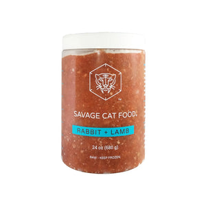 SAVAGE CAT Frozen Raw Cat Food Rabbit