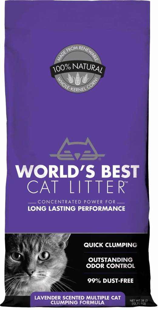 WORLDS BEST Clumping Lavender Scented Multi Cat Litter