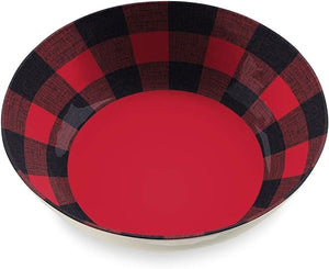 TARHONG  Dinner Bowl Buffalo Check